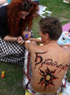 Participants of the Festival of the Ukrainian spirit "Bandershtat"