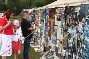 Participants of the Festival of the Ukrainian spirit "Bandershtat"