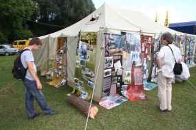 Participants of the Festival of the Ukrainian spirit "Bandershtat"