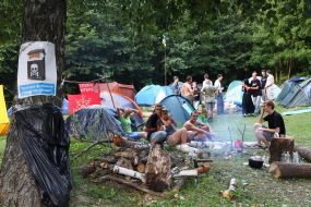 Participants of the Festival of Ukrainian spirit "Bandershtat"