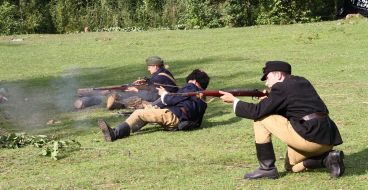 Participants of the Festival of Ukrainian spirit "Bandershtat"