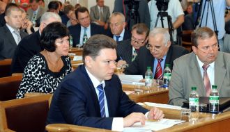 Vasiliy Nadraga, Konstantin Yefimenko and Irina Akimova