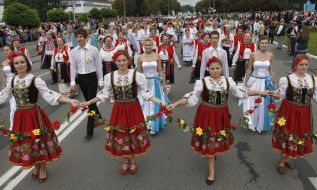 Participants of a parade