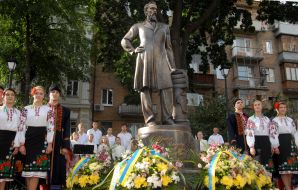 Opening of monument to Boris Grinchenko