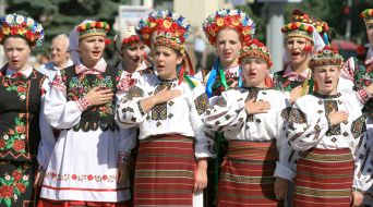 Establishing a record of Ukraine for the anthems