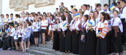 Setting a record of Ukraine for the mass performing of anthem