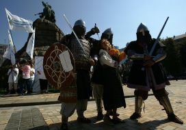 Participants of the rally "For the step to independence"