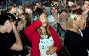 Participants of flashmob