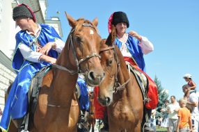 Казаки на лошадях