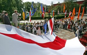 Action dedicated to the 20th anniversary of proclamation of independence of Belorus