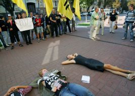 Action at the SBU building