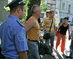 Militia employee and guard