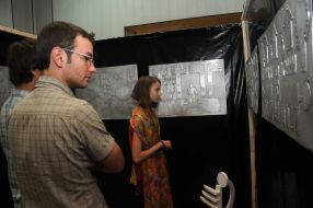 Visitors of exhibition