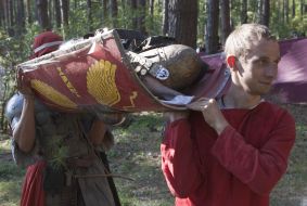 Participants of role-playing historical game