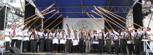 Participants of the International Guzul festival