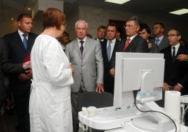 Mikhail Dobkin, Nikolay Azarov, Vladimir Seminozhenko and Gennadiy Kernes