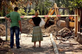 Liquidation of consequences of explosion of gas in Uzhgorod