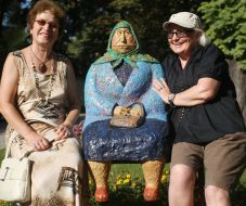 Sculpture of classic grandmother