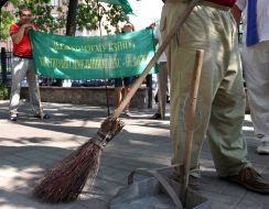 Participant of picketing