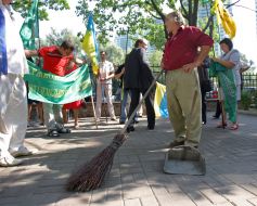 Participant of picketing