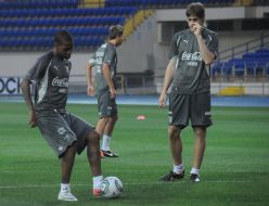 Players of the National soccer team of Uruguay