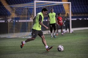 Players of the National soccer team of Uruguay