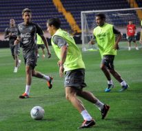 Players of the National soccer team of Uruguay