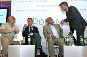 Participants of "Forum of businessmen of Ukraine"