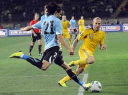 Andrey Voronin and Edinson Cavani