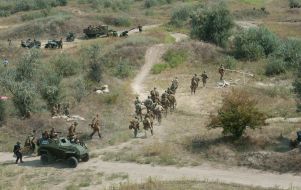 Reconstruction of one of episodes of defensive of Zaporozhia