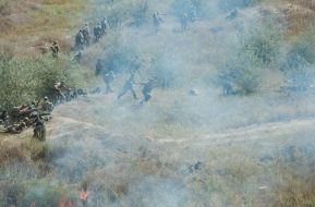 Reconstruction of one of episodes of defensive of Zaporozhia