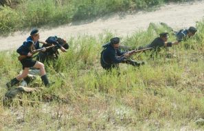 Reconstruction of one of episodes of defensive of Zaporozhia