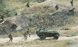 Reconstruction of one of episodes of defensive of Zaporozhia