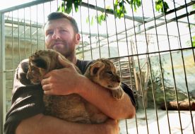 Александр Пылышенко с львятами