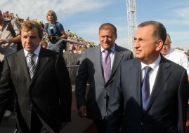 Mikhail Dobkin, Boris Kolesnikov and Vladimir Kozak