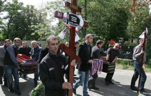 Похорон хокеїстів Даниїла Собченка та Віталія Анікеєнка