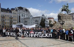 March of soccers fans