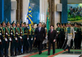 Viktor Yanukovich and Gurbanguly Berdimuhamedow