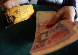 Hryvnia and the gold bullion