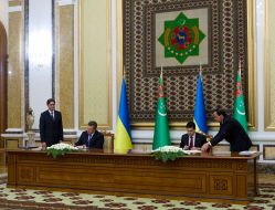 Viktor Yanukovich and Gurbanguly Berdimuhamedow