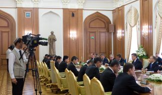 Viktor Yanukovich and Gurbanguly Berdimuhamedow