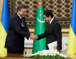 Viktor Yanukovich and Gurbanguly Berdimuhamedow