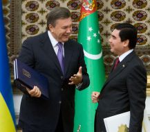 Viktor Yanukovich and Gurbanguly Berdimuhamedow