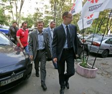 Arseniy Yatsenyuk and Sergey Sobolev