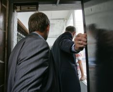 Arseniy Yatsenyuk and Sergey Sobolev