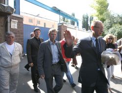 Arseniy Yatsenyuk and Sergey Sobolev