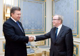 Віктор Янукович та Вілфред Мартенс