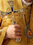 Bishop blesses Milan Shashik 