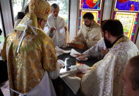 Bishop blesses Milan Shashik pump room, chapel