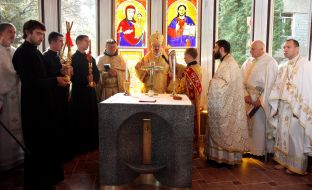 Bishop blesses Milan Shashik pump room, chapel